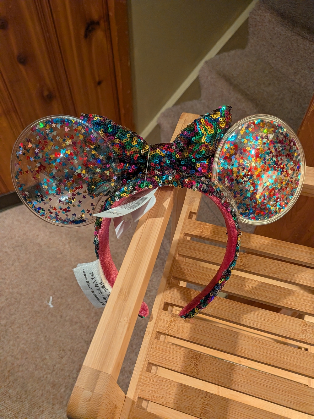 Disney Rainbow Sequin Minnie Ears Headband - Picture 3 of 4